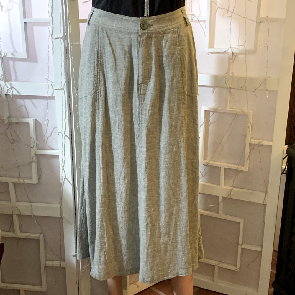 NWT Christopher & Banks Linen Skirt